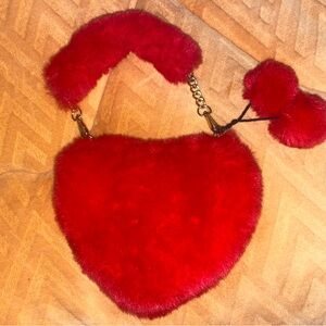Fluffy Red Valentines Bag